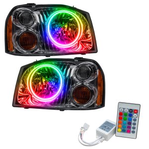 Nissan Frontier Headlight Assembly - ORACLE Lighting - SMD Dual Halo ColorSHIFT - `01-`04